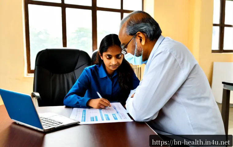 보건학 논문 심사 기준 - Photorealistic public health research peer-review scene, Bengali female researcher and older male ac...